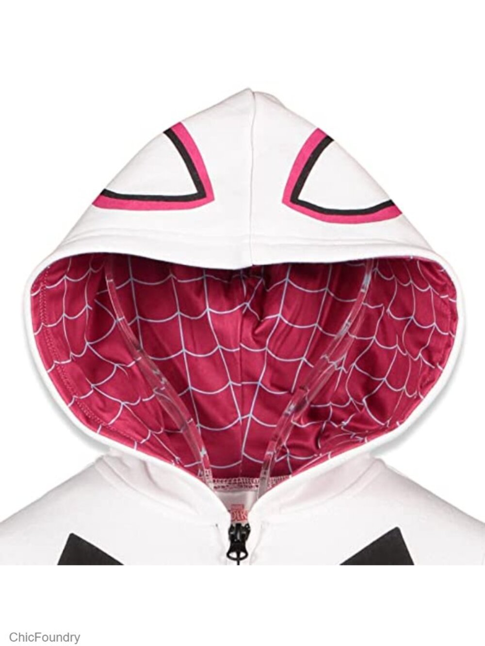 Marvel Spider-Man Girls Cosplay Fleece Zip-Up Hoodie Toddler to Big Kid - Picture 6 of 6